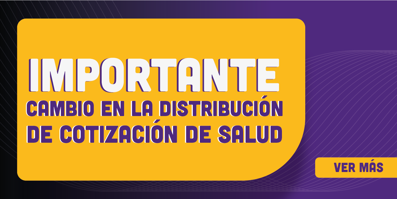 Cambio en la distribución del 7% de Salud. 